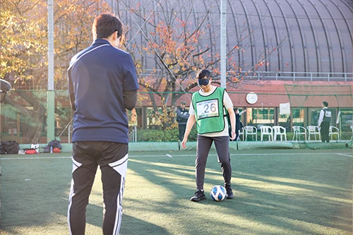 サッカー体験の写真